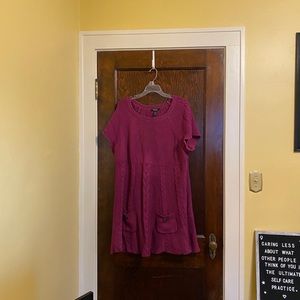 Style&Co Pink Sweater Dress